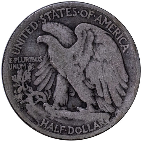 1921-S Walking Liberty Half Dollar - Very Good
