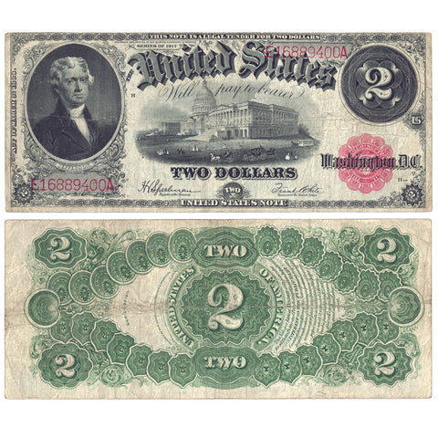 1917 $2 Legal Tender Note Fr. 60 - Very Fine
