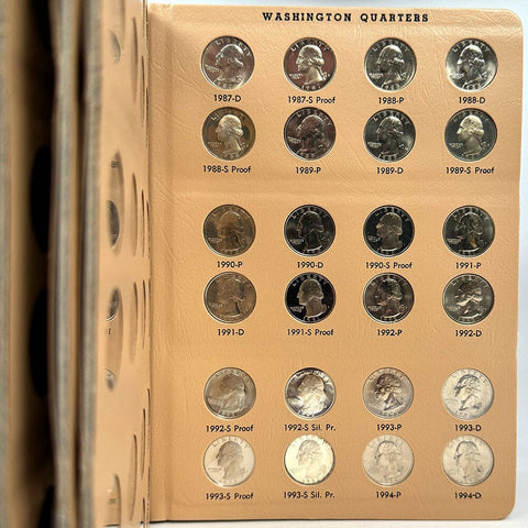 1932 to 1998 P-D-S Washington Quarter Sets - AU/BU Set - Insane Value