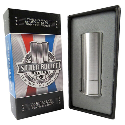 5 oz of .999 Silver .12 Gauge Shotgun Shell - Gem in Box