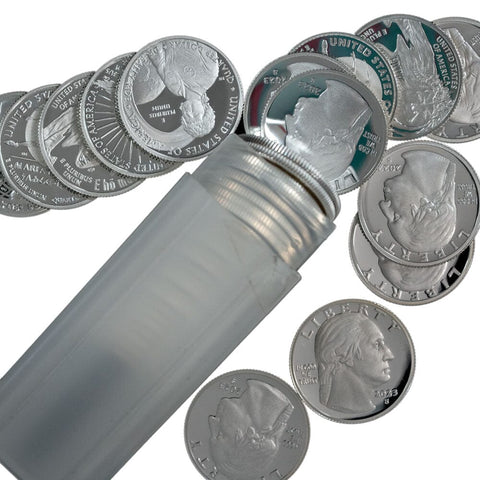 .999 Silver Proof Washington/ATB/Women's Quarter 40-Coin Roll @ SPOT