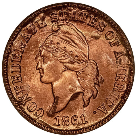 Bashlow Restrike (1961) "1861" Bronze Confederate Cent - Gem Uncirculated