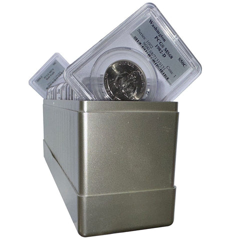 Box of 20 Mixed Modern Commemorative Halves - ANACS/NGC/PCGS PF/MS 68/9/70
