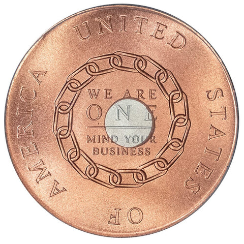 (1792-Dated) Daniel Carr Fantasy Silver Center Chain Cent - ANACS MS 70