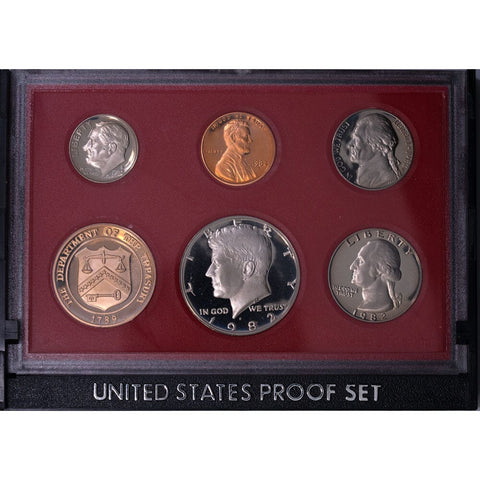 1982-S Proof Set Misprinted Packaging Error - Gem Proof in OGP