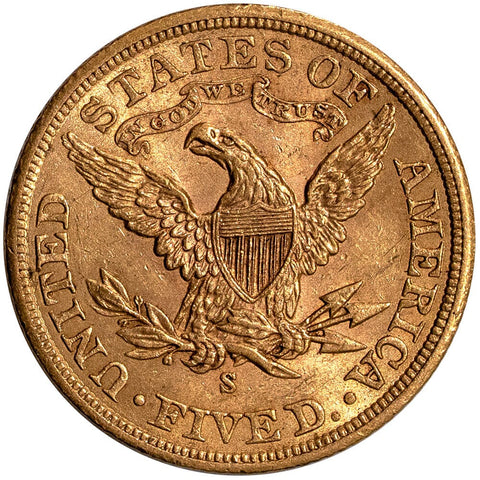1901-S $5 Liberty Head Gold - About Uncirculated