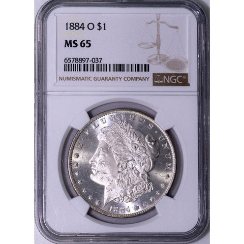 1884-O Morgan Dollar - NGC MS 65 - Gem Brilliant Uncirculated