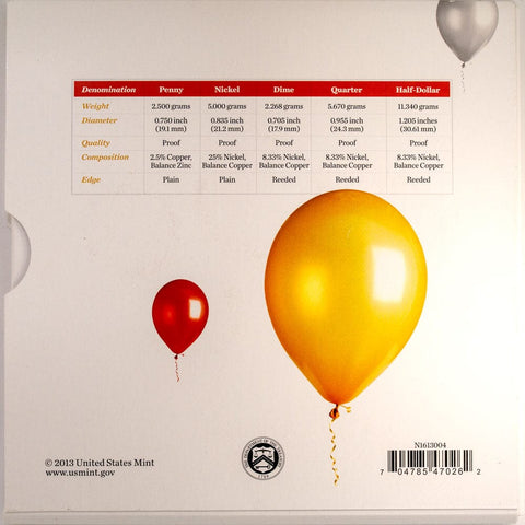 2013 "Happy Birthday" Mint Proof Set - Gem Proof in OGP