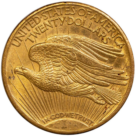 1924 $20 Saint Gauden's Gold Double Eagle - About Uncirculated