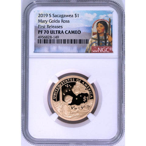 2019-S Proof Sacagawea Mary Ross Dollar - NGC PF 70 UCAM First Releases