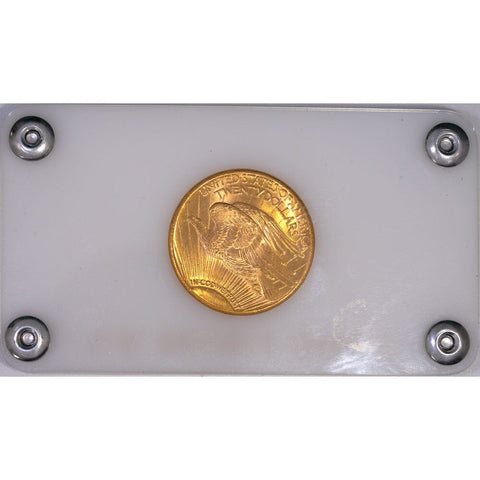 1927 $20 Saint Gauden's Double Eagle - Brilliant Uncirculated - In Hard Lucite Holder