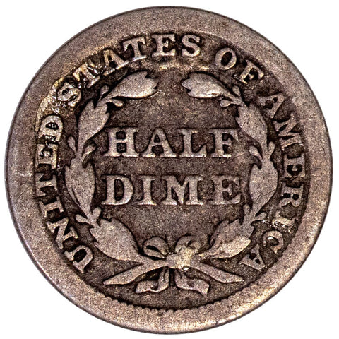 1853 Arrows Seated Half Dime - Good