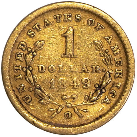 1849-O Type-1 Gold Dollar - Very Fine
