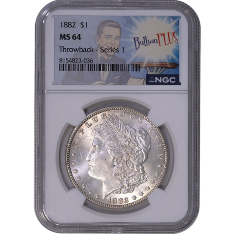 1882 Morgan Dollar - NGC MS 64 - Choice Brilliant Uncirculated