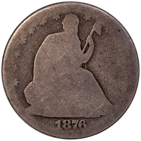 1876 Seated Liberty Half Dollar - About Good