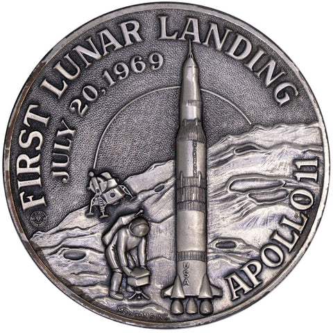 Apollo 11 Morgan's Company 3oz .999 Silver Medal - In Original Box