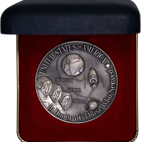 Apollo 11 Morgan's Company 3oz .999 Silver Medal - In Original Box