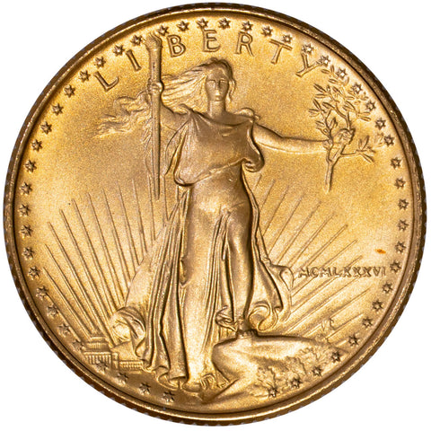 1986 $10 1/4 Oz Quarter Ounce Gold Eagle - Gem Uncirculated