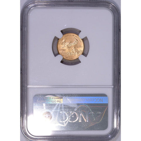 2018 $5 1/10th oz American Gold Eagle - NGC MS 70