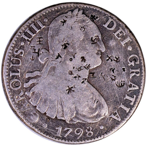 1798-FM Mexico Silver 8 Reales KM.109 - Very Fine (Chop Marks)