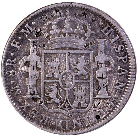 1798-FM Mexico Silver 8 Reales KM.109 - Very Fine (Chop Marks)