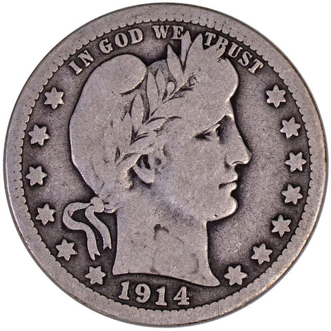 1914 Barber Quarter - Very Good