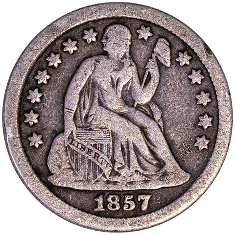 1857-O Seated Liberty Dime - Fine