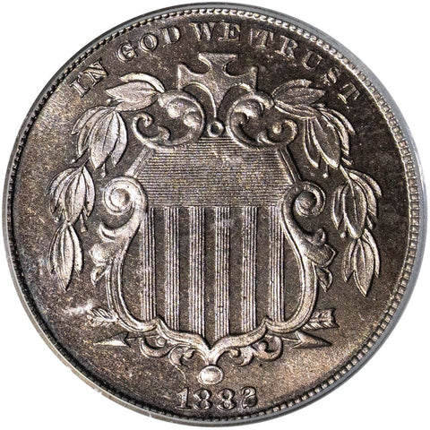 1882 Proof Shield Nickel - PCGS PR 66 CAC - Gem Proof