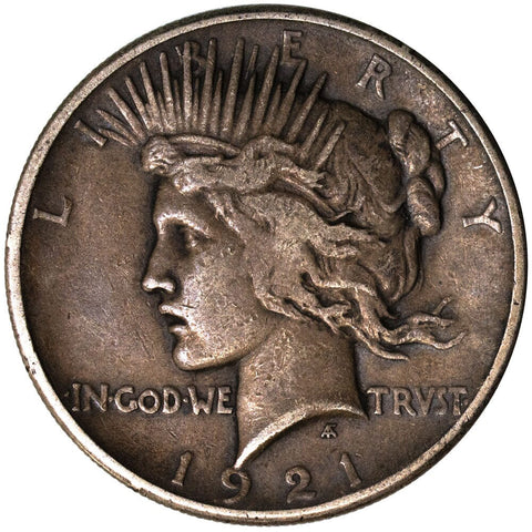 1921 High Relief Peace Dollar - Very Fine