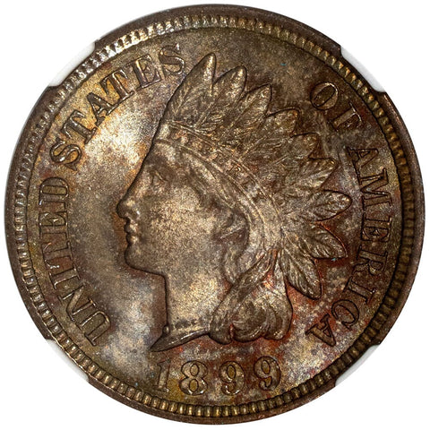 1899 Indian Head Cent - NGC MS 66 BN CAC - Gem Brilliant Uncirculated