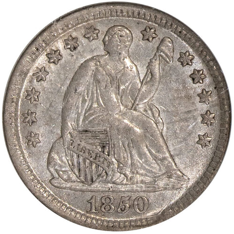 1850 Seated Liberty Half Dime - NGC AU 58 - Choice About Uncirculated