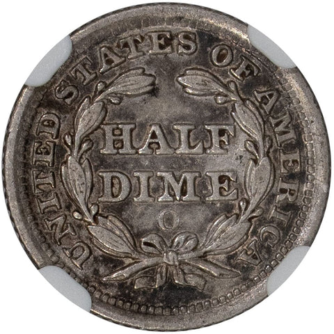 1855-O Arrows Seated Liberty Half Dime - NGC XF 40 - Extremely Fine