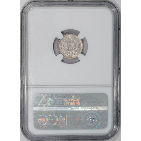 1859 Seated Liberty Half Dime - NGC AU 55 - About Uncirculated