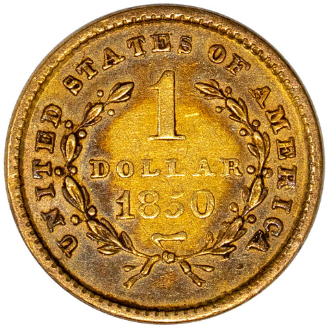1850 Type-1 Gold Dollar - Extremely Fine