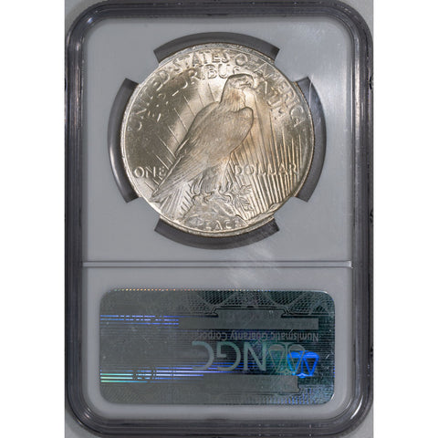 1922 Peace Dollar - NGC MS 63 - Choice Brilliant Uncirculated