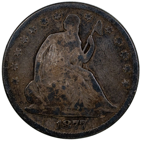 1877 Seated Liberty Half Dollar - Very Good