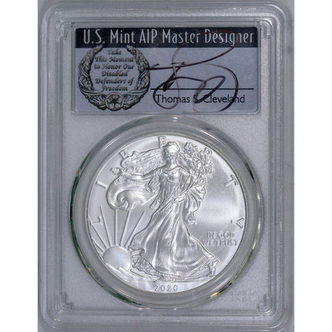 2020 American Silver Eagle - PCGS MS 70 FDOI - Cleveland Signature