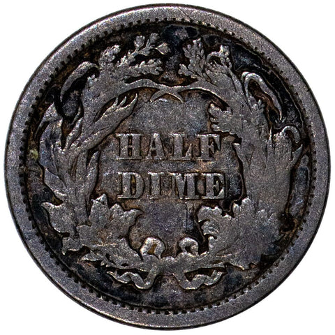 1872 Seated Liberty Half Dime - Very Good