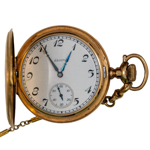 1928 Elgin 10k GF Pocket Watch - 15 Jewel, Grade 312 - Strong Runner