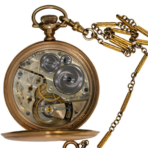 1928 Elgin 10k GF Pocket Watch - 15 Jewel, Grade 312 - Strong Runner