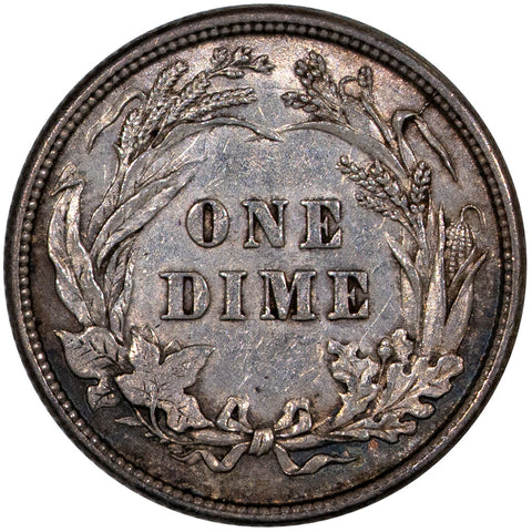 1892 Barber Dime - About Uncirculated