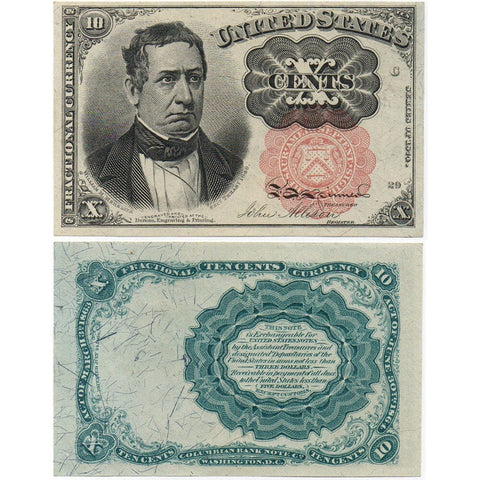 (1874-1876) 5th Issue 10¢ Fractional Fr. 1265 (Long Key) - Uncirculated