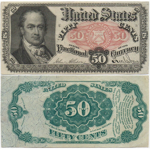 (1874-1876) 5th Issue 50¢ Fractional Fr. 1380 - Uncirculated