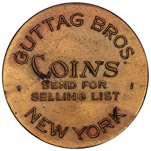 1926 Guttag Bros. International Philatelic Exhibition Bronze Medal - Uncirculated