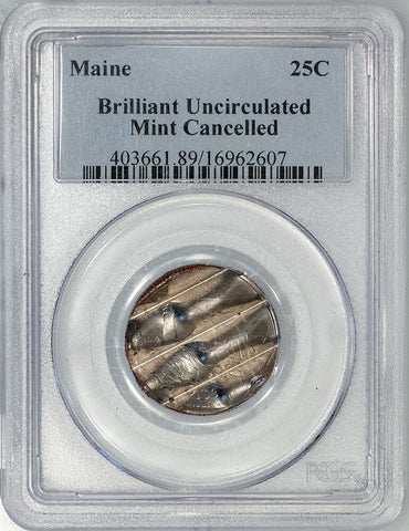 2003 Main Quarter - Waffle Cancelled - NGC Brilliant Uncirculated