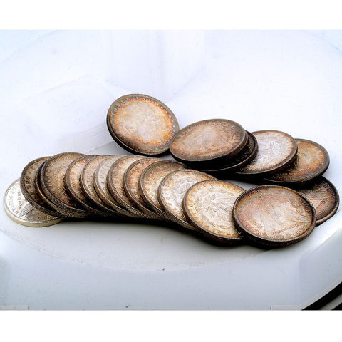 Pre-1921 Mixed Date Morgan Dollar 20-Coin Roll - Toned AU+/Toned Uncirculated
