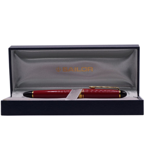 Sailor 1911 Profit Cherry Red Fountain Pen 14k Gold Nib - Mint Condition, Never Used