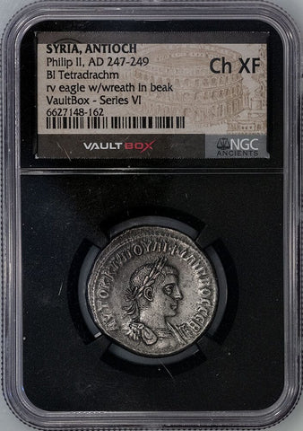 Syria, Antioch BI Tetradrachm, 247-249 AD - NGC Choice XF