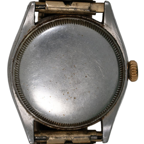 Early 1951 Rolex 6085 "Ovettone" – Two-Tone Solid Rose Gold Bezel - Parts/Restoration Project