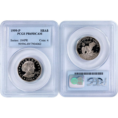 1999-P Proof Susan B. Anthony Dollar - PCGS PR 69 DCAM - Gem Proof